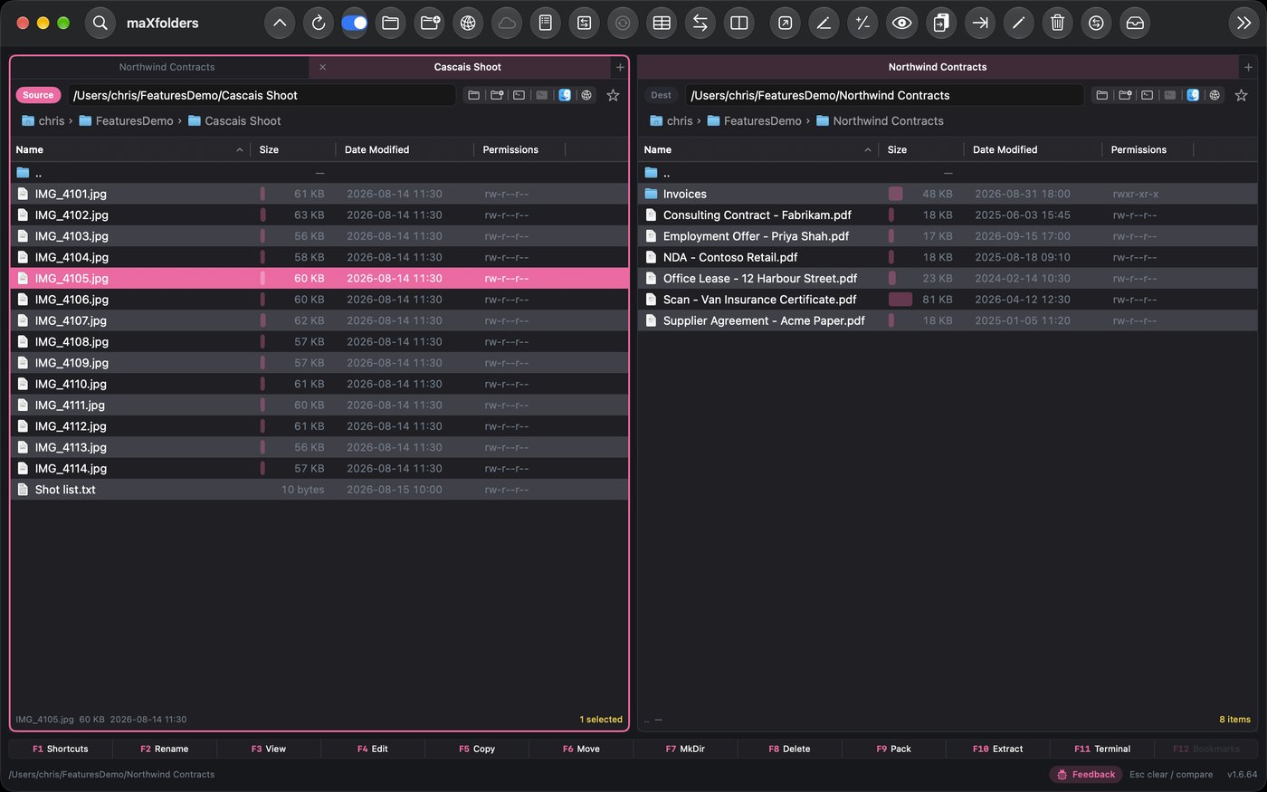 maXfolders in the Xcode theme